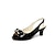 cheap Women&#039;s Heels-Women&#039;s Heels Pumps Sandals Plus Size Work Daily Solid Colored Summer Bowknot Sparkling Glitter Kitten Heel Open Toe Elegant Casual PU Buckle Black White Beige