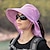 お買い得  メンズハット-女性用 バケットハット 日よけ帽 海軍 バック 広いつば ネックフラップ付き スポーツ UVサンプロテクション サンスクリーン UVプロテクション 高通気性