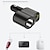 cheap Car Charger-74.4 W Output Power USB USB C Car Charger Car USB Charger Socket Fast Charger Portable LED Lights Short Circuit Protection For iPad Universal Laptop Cellphone Tablet