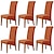 billiga Matstolsöverdrag-6 st sammetsplysch xl matstolsöverdrag, stretchstolsöverdrag, spandex stolskyddsöverdrag med hög rygg stolsöverdrag sätesöverdrag med elastiskt band för matsal, bröllop
