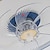 abordables Lámpara ventilador de techo-Ventilador de techo con luz led de 50cm, ventilador de techo, acabados pintados en metal, moderno, 220-240v