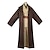 cheap Movie &amp; TV Theme Costumes-Obi-Wan Kenobi Jedi Knight Cosplay Costume Outfits Men&#039;s Movie Cosplay Cosplay Brown Coffee Carnival Masquerade Coat Top Pants