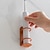 billiga badrumsarrangör-strykjärn eltandborsthållare badrum tandkräm rakapparat förvaringsställ väggfäste elektrisk tandborste hylla