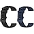 billiga Garmin klockband-2-pack Klockarmband för Garmin Forerunner 265 255 Music Venu 3 2 Vivoactive 4 22mm Mjuk silikon Ersättning Rem 22mm Sportband Armband