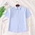 abordables T-shirts et chemises pour garçons-Garçon 3D Couleur unie Chemise Manche Courte Eté Printemps Actif du quotidien Coton Enfants 2-12 ans du quotidien Standard