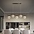 זול נברשות-נברשת בסגנון נורדי 81 ס&quot;מ אור תליון led בגימורים צבועים נחושת מודרני סלון סלון מסעדה מסעדה 220-240v