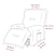 Χαμηλού Κόστους Καρέκλα Ανακλινόμενη &amp; Πτυσσόμενη-υδατοαπωθητικό κάλυμμα καρέκλας ανάκλισης με κάλυμμα υποβραχιόνιου, κάλυμμα πλάτης κάλυμμα καθίσματος καναπέ κάλυμμα ανάκλιντρο ελαστικό spandex με πλαϊνές τσέπες