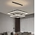 Недорогие Подвесные огни-80 см подвесной светильник светодиодная многослойная люстра современная простая квадратная скандинавская спальня гостиная столовая лампа