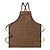 preiswerte Schürze-Kochschürze für Damen und Herren, Küchenschürze, personalisierte Gartenschürze mit großen Taschen, strapazierfähige, verstellbare Arbeitsschürze aus Baumwoll-Canvas