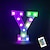 cheap Décor &amp; Night Lights-LED Letter Lights Sign 26 Letters Alphabet with Remote Light Up Letters Sign Colorful for Night Light Wedding/Birthday Party Battery Powered Christmas Lamp Home Bar