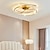 voordelige Plafondlichten en fans-60 cm nordic stijl plafondlamp led kristal koper moderne woonkamer 220-240v