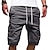 abordables Shorts Cargo-Homme Short Cargo Multi poche Carte Extérieur Des sports Longueur genou Vacances Sortie Fin de semaine 100% Coton Short Mince Bleu Clair Bleu marine Non Elastique