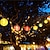 abordables Tiras de Luces LED-Guirnalda de luces solares para exteriores, resistente al agua, 3m, 20led, luces decorativas multicolor para patio, jardín, boda, fiesta, camping, decoración de dormitorio