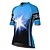 cheap Women&#039;s Cycling Clothing-21Grams Women&#039;s Cycling Jersey Short Sleeve Bike Top with 3 Rear Pockets Mountain Bike MTB Road Bike Cycling Breathable Quick Dry Moisture Wicking Blue Graphic Patterned Spandex Polyester Sports