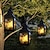 billige Pathway Lights &amp; Lanterns-udendørs led solcelleanlæg stjernelys retro lanterne natlys vandtæt hængende solcellelampe til haveterrasse bryllupsfest ferie kystfest udendørs gårdhave dekoration 1 stk.