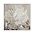 abordables Peintures fleurs/botaniques-Peinture à l&#039;huile Hang-peint Peint à la main Carré A fleurs / Botanique Moderne Toile roulée (sans cadre)