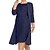 cheap Plus Size Party Dresses-Women&#039;s Plus Size Curve Two Piece Dress Lace Dress Solid Color Crew Neck Lace 3/4 Length Sleeve Spring Fall Basic Work Knee Length Dress Formal Party Dress Cotton