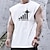 cheap Men&#039;s Casual T-shirts-Men&#039;s Unisex T shirt Tee Animal Letter Graphic Prints Crew Neck Black / White White Hot Stamping Outdoor Street Print Clothing Apparel Sports Designer Casual Big and Tall / Summer / Summer