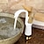 abordables Classiques-mitigeur de lavabo de salle de bain rétro en forme de cygne en laiton, robinets de lavabo monobloc monocommande montés sur le pont, robinet mono vasque eau chaude et froide antique
