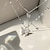 preiswerte Halsketten-Halsketten Kupfer Diamantimitate Damen Einfach Luxus Modisch Geometrisch Schmetterling Geometrische Form Modische Halsketten Für Hochzeit Strasse Täglich / Anhänger Halskette / Ketten