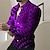 cheap Men&#039;s Graphic Shirts-Men&#039;s Shirt Graphic Shirt Optical Illusion Turndown Green Blue Purple Yellow 3D Print Outdoor Street Short Sleeve Button-Down Print Clothing Apparel Fashion Designer Casual Breathable / Summer