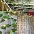 billige LED-stringlys-12 pakke kunstig eføy krans falske planter 25,6 m 84 fot vinranke hengende krans med 120 led lysstreng hengende til hjemmet kjøkken hage kontor bryllup vegg dekor