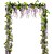 tanie Sztuczne rośliny-12 sztuk wisteria sztuczna girlanda z kwiatów, 200cm/79 &quot;sztuczna glicynia winorośli jedwabny wiszący kwiat do domu ogród ceremonia zewnętrzna łuk ślubny kwiatowy wystrój