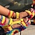 halpa Naisten sandaalit-Naisten Sandaalit Pluskoko Päivittäin Yhtenäinen Kesä Glitterillä Tasapohja Pyöreä kärkinen Vapaa-aika Kävely Synteettinen Loaferit Musta Keltainen Punainen