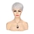 cheap Costume Wigs-Silver Grey Wigs Short Hair Pixie Cut Straight Wig with Bangs Synthetic Cosplay Full Wigs for Women Heat Resistant Halloween Costume Party