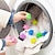 billige toilet børste-5 stykker genanvendelig anti-optræk fnug hårfang solid skrubbe vaskekugle vaskekugler til vaskemaskine