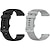billiga Garmin klockband-2-pack Klockarmband för Garmin Forerunner 265 255 Music Venu 3 2 Vivoactive 4 22mm Mjuk silikon Ersättning Rem 22mm Sportband Armband