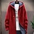 cheap Men&#039;s Jackets &amp; Coats-Men&#039;s Winter Jacket Winter Coat Fleece Jacket Hooded Winter Solid Color Simple Long Navy Black Red Wine Light Grey Dark Gray Jacket