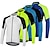 cheap Men&#039;s Jerseys-Arsuxeo Men&#039;s Long Sleeve Cycling Jersey Polyester Bike Jersey Top Mountain Bike MTB Road Bike Cycling Breathable Quick Dry Reflective Strips Sports Clothing Apparel White Blue Green