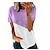 זול גופיות בסיסיות לנשים-בגדי נשים דגמי פיצוץ קיץ להיט הדפסה צבעונית עם צווארון עגול חולצת טריקו עם שרוולים קצרים נשים