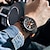 お買い得  クォーツ腕時計-ミニフォーカス男性クォーツ時計大ダイヤル屋外ファッションビジネス発光 3 タイムゾーンカレンダー防水シリコン腕時計