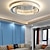 abordables Lustres-60 cm design unique plafonnier led lustre cristal chrome moderne salon salle à manger chambre 220-240v