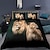 billige Digital udskrivning af sengetøj-3d sengetøj med kattetryk print dynebetræk sengesæt dynebetræk med 1 print print dynebetræk eller betræk，2 pudebetræk til dobbelt/dronning/konge