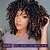 cheap Synthetic Wig-Black Women&#039;s Curly Hair Wig - Curly Afro Wig with Bangs 2 Shades Brown Mixed Black Synthetic Hair Afro Wig