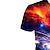 preiswerte 3D-T-Shirts für Jungen-Jungen 3D Galaxis T-Shirt Kurzarm 3D-Druck Sommer Frühling Aktiv Sport Modisch Polyester kinderkleidung 3-12 Jahre Outdoor Täglich Regular Fit