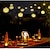 olcso LED szalagfények-marokkói golyós kültéri lámpák napelemes zsinór lámpák 5/7/10 m 20/30/50 ledek földgömb tündérlámpák lámpás többszínű meleg fehér fehér rgb kültéri kerti udvarhoz terasz karácsonyfa party