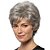 cheap Older Wigs-Pixie Cut Wigs Short Gray Wigs Pixie Cut Wig with Bangs Sliver Grey Wavy Layered Synthetic Hair Wig Natural Looking
