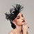 cheap Fascinators-Fascinators Kentucky Derby Hat Feathers Net Ladies Day Melbourne Cup Cocktail Royal Astcot Headpieces With Feather Tiered Headpiece Headwear