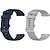 voordelige Garmin horlogebanden-2-pak Horlogeband voor Garmin Forerunner 265 255 Music Venu 3 2 Vivoactive 4 22mm Zachte siliconen Vervanging Band 22mm Sportband Polsbandje