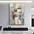 billiga Abstrakta målningar-Hang målad oljemålning HANDMÅLAD Horisontell Panoramautsikt Abstrakt Landskap Modern Utan innerram (utan ram)