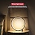 cheap Décor &amp; Night Lights-Touch Dimming LED Table Lamp Bedroom Circular Desk Lamp Living Room Black/White USB Powered Dimmable Bedside Lamp Round Night Light For Bedroom Decoration Lighting