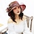 preiswerte Partyhut-Hüte Organza Sonnenhut Hochzeit Kentucky Derby Klassicher Stil Elegant Mit Applikationen Farbeinheit Kopfschmuck Kopfbedeckung