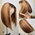 cheap Human Hair Lace Front Wigs-Blonde Highlight Bob Wigs Human Hair Brazilian Ombre Lace Closure Wig 4x1 T Part Lace Front Ombre Human Hair Wig P4/27 Middle Part Human Hair Wig Short Bob Human Hair Wig for Black Women 8-14 Inch