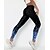 cheap Yoga Leggings &amp; Tights-Women&#039;s Yoga Pants Tummy Control Butt Lift Quick Dry High Waist Yoga Fitness Gym Workout Cropped Leggings Bottoms Color Gradient Spot Black Yellow Blue Spandex Sports Activewear Stretchy Skinny