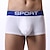 cheap Men&#039;s Boxers Underwear-Men&#039;s 1pack Underwear Boxers Underwear Basic Cotton Pure Color Low Waist Black White