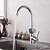 cheap Kitchen Faucets-Kitchen faucet - Single Handle One Hole Chrome / Electroplated / Black / White Painted Finishes Standard Spout / High Arc Centerset Modern Contemporary Temperature Display Kitchen Taps